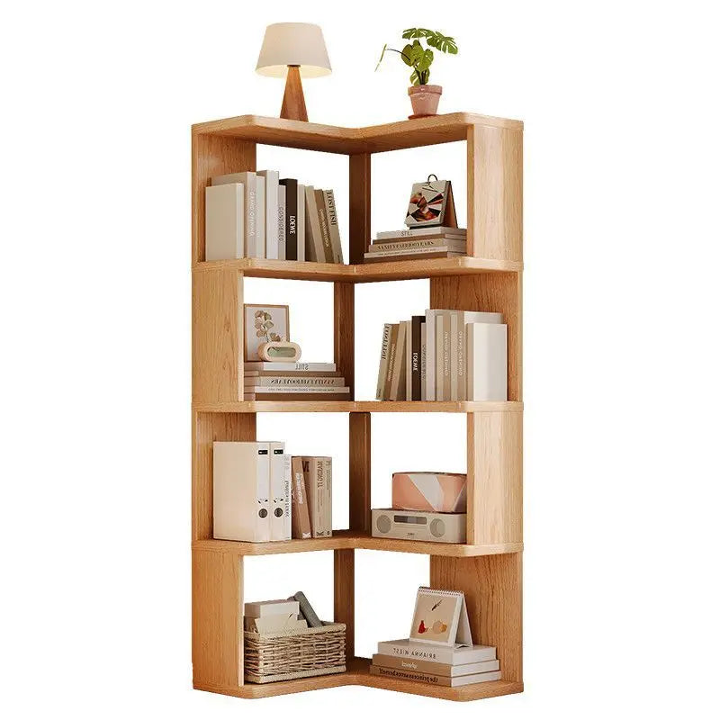 Wooden Corner Shelf For Living Room