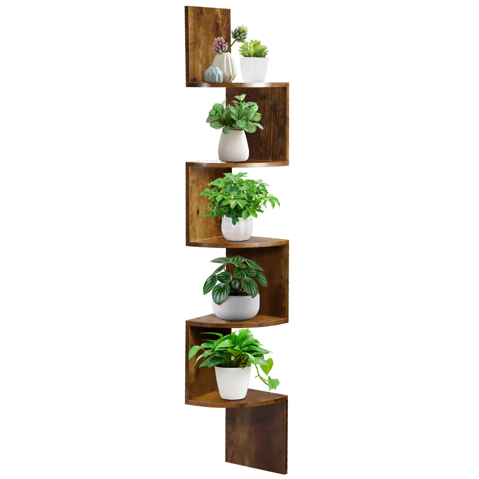 Schmales Eckregal Holz