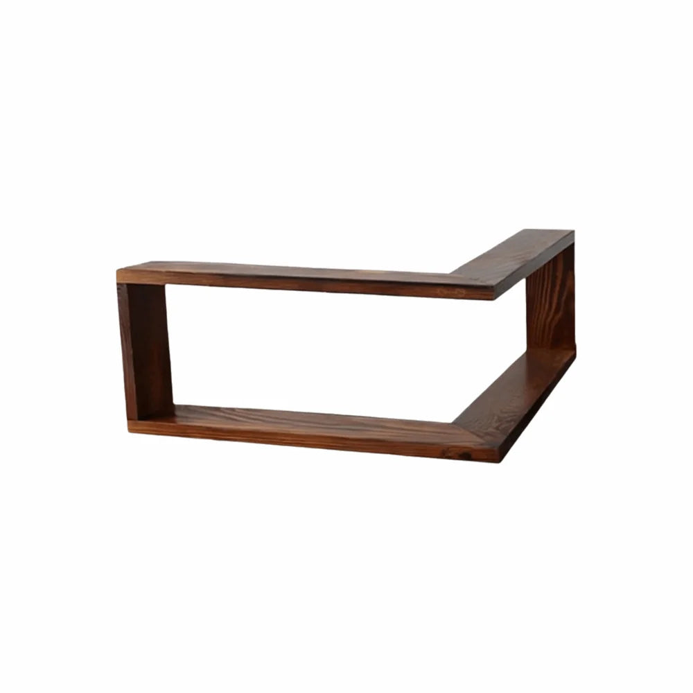 Eckregal Holz Wohnzimmer