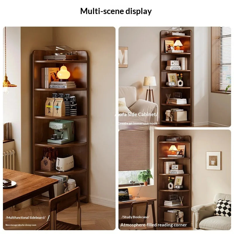 Solid Wood Corner Shelf