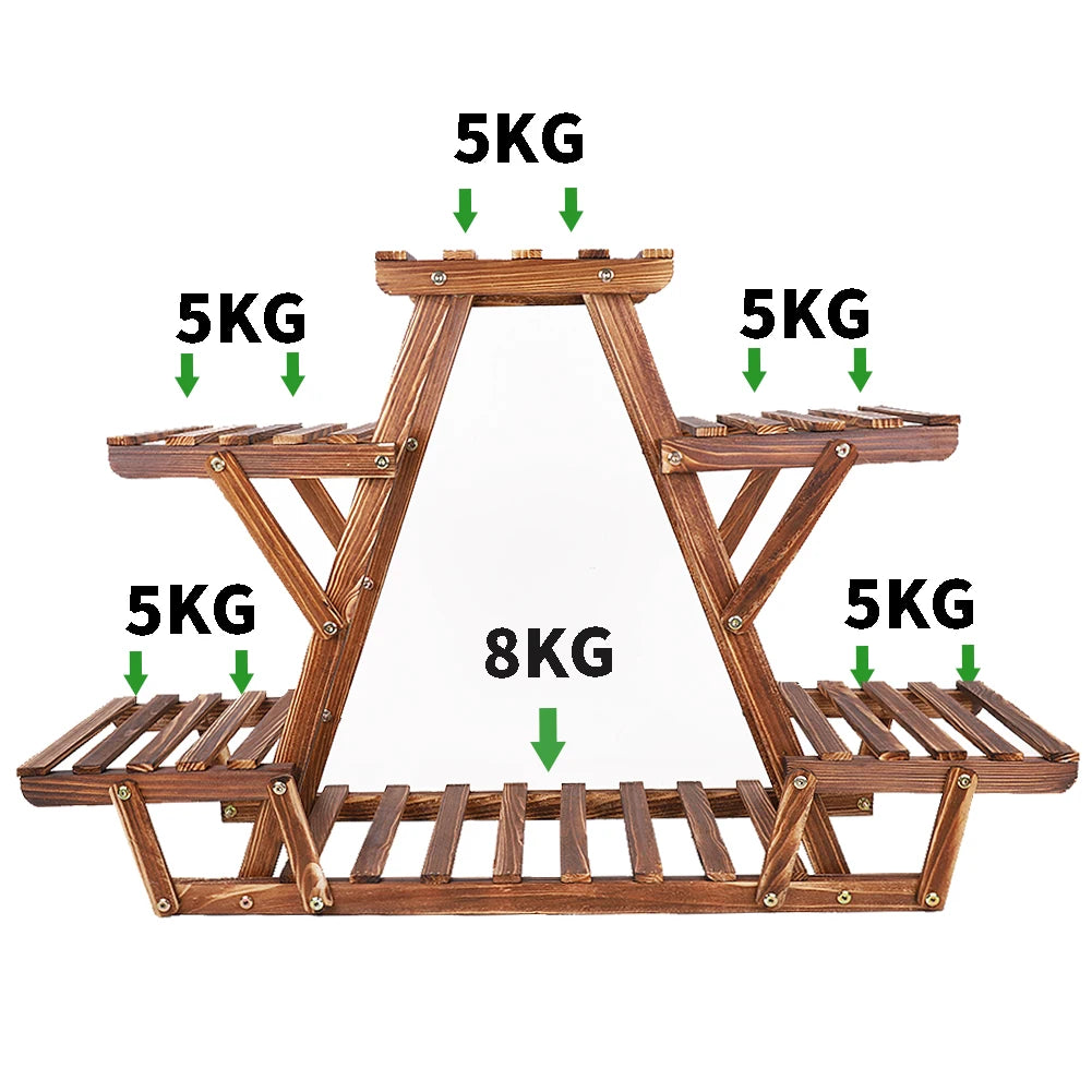 Eckregal Garten Holz