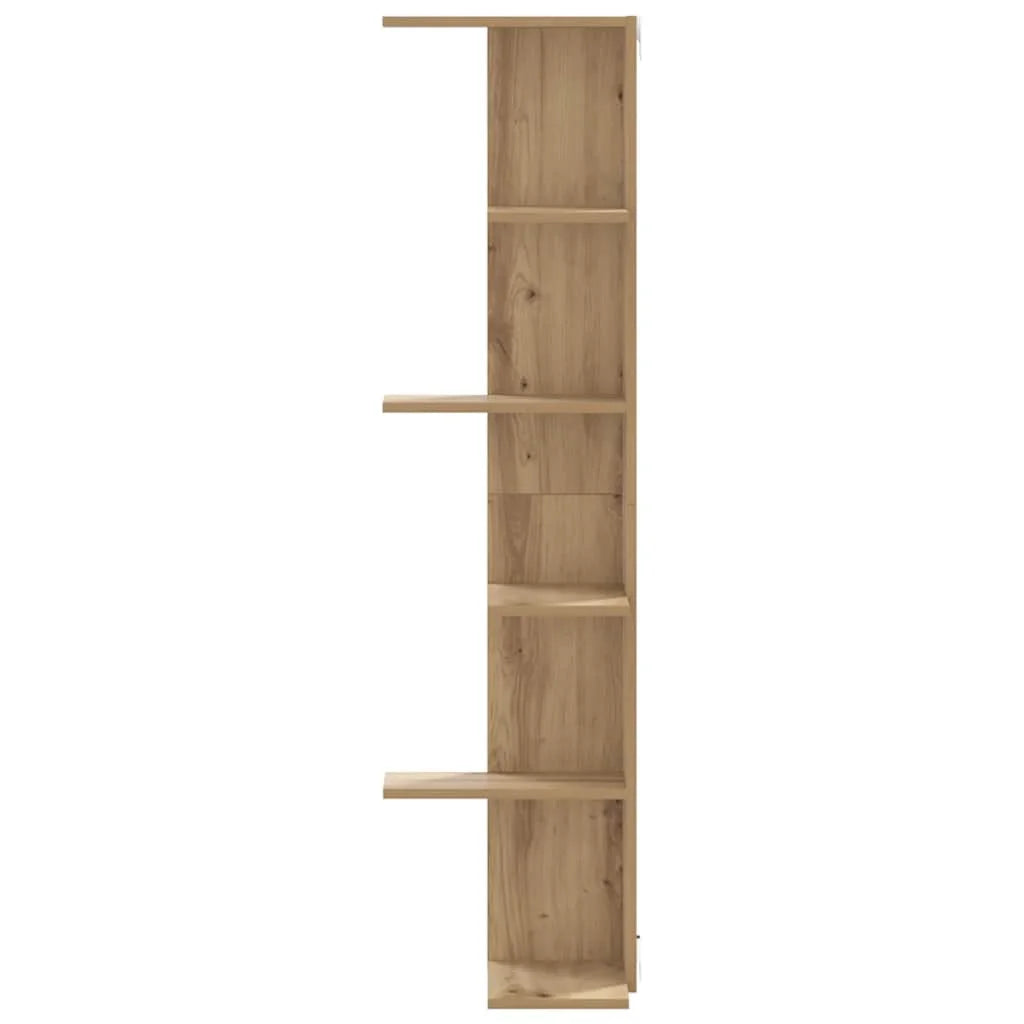 Schwebendes Eckregal Holz