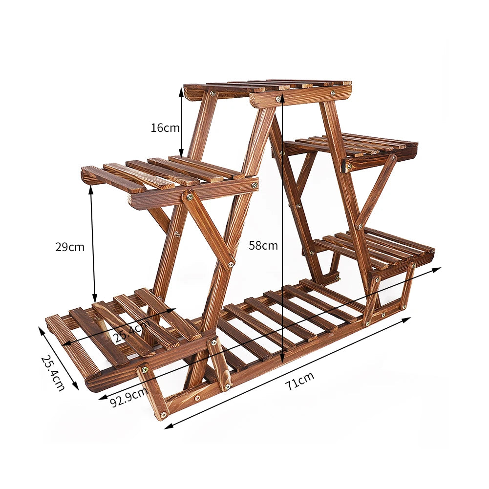 Eckregal Garten Holz