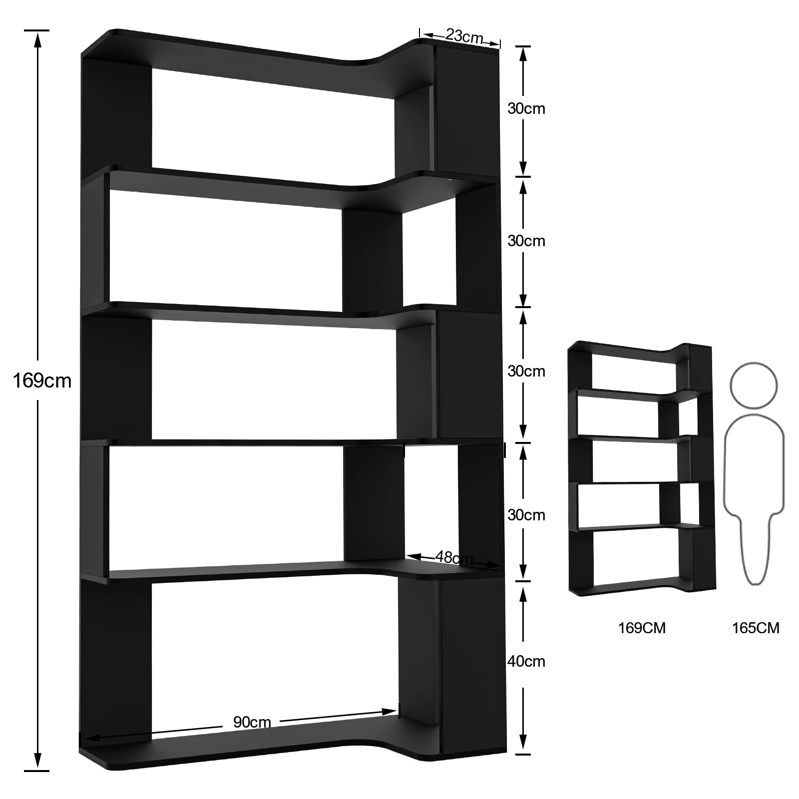 Natural Wood Corner Shelf