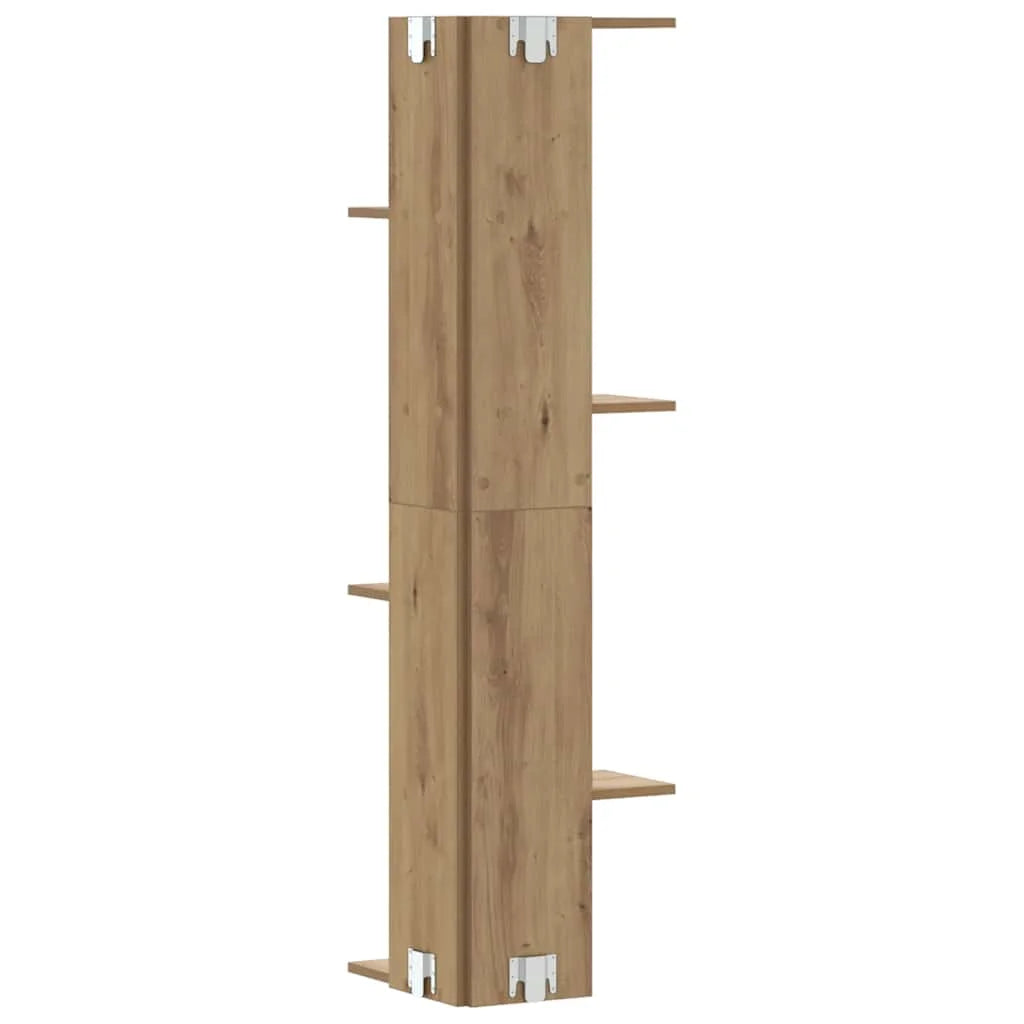 Schwebendes Eckregal Holz