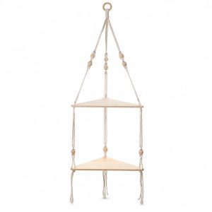 Corner Wood Wall Shelf