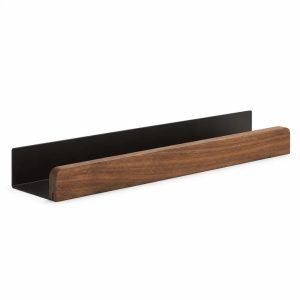 Dark Wood Corner Shelf
