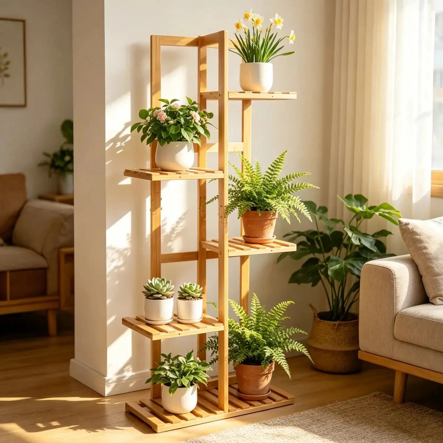 Eckregal Balkon Holz
