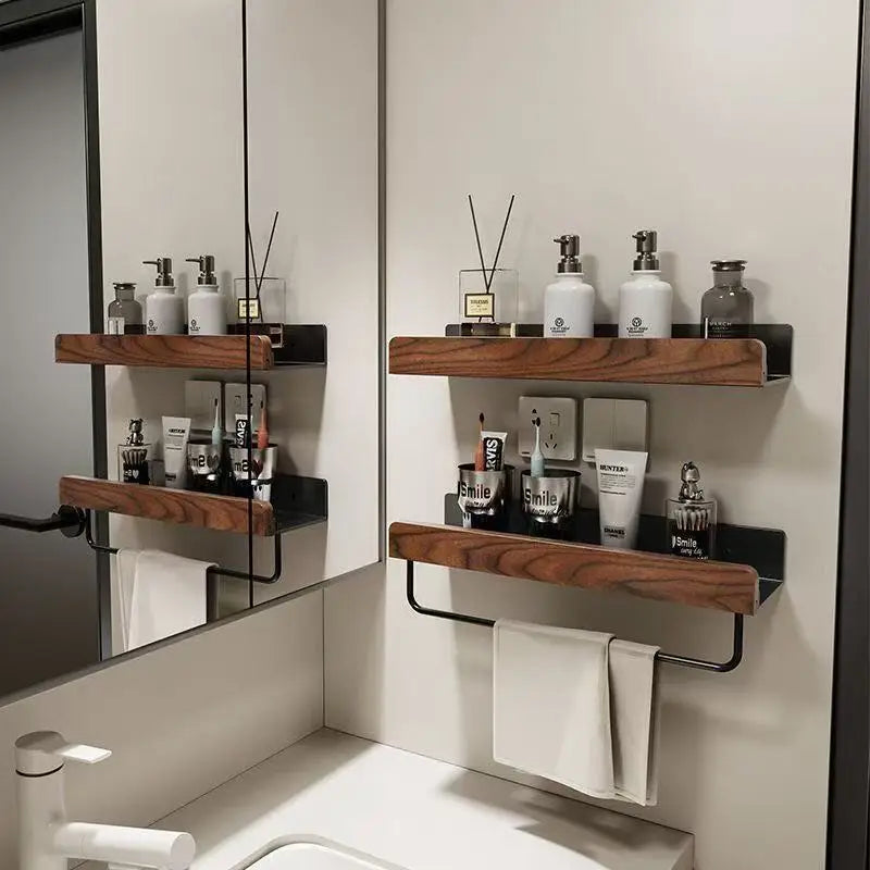 Eckregal Dunkles Holz