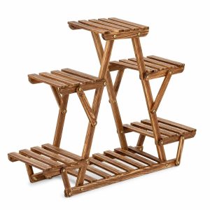 Eckregal Garten Holz