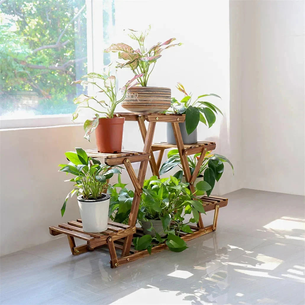 Eckregal Garten Holz