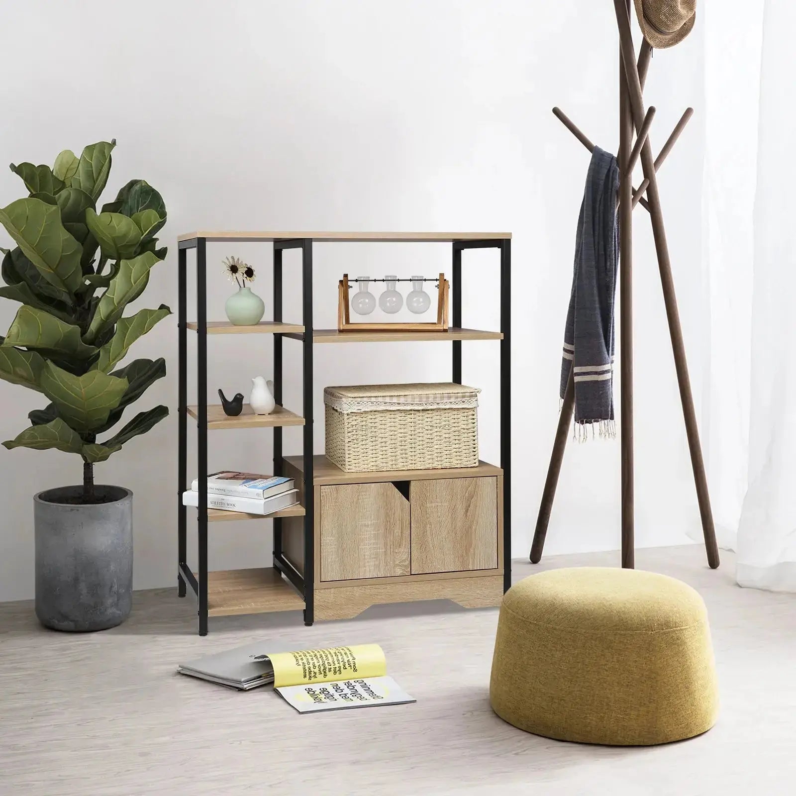Eckregal Holz Abstellraum