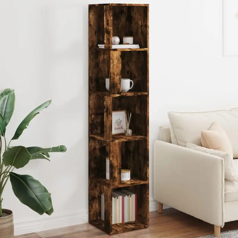 Eckregal Holz Eiche