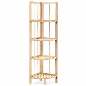 Eckregal Holz Natur