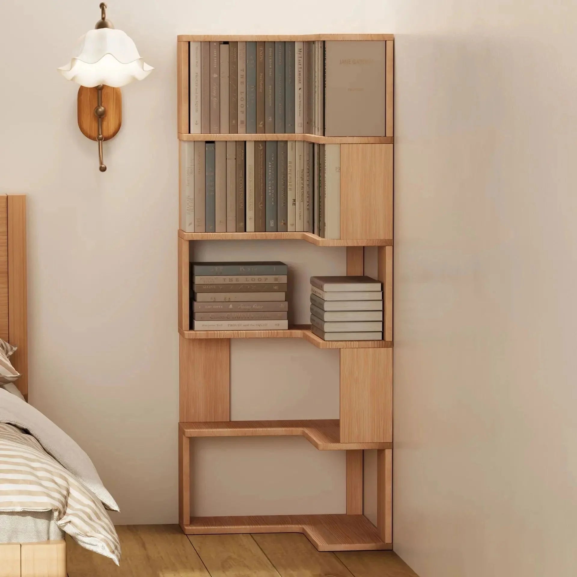 Eckregal Holz Stehend