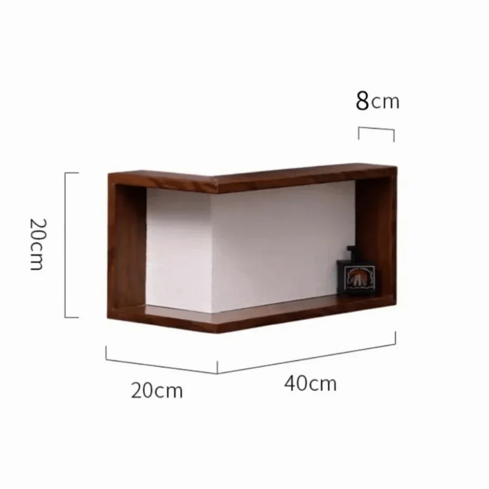 Eckregal Holz Wohnzimmer