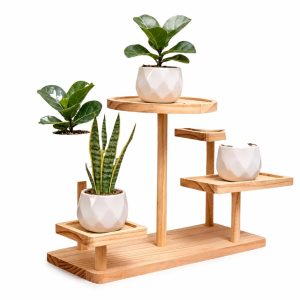 Eckregal Pflanzen Holz