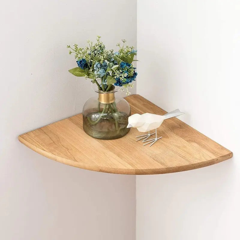 Eckregal Rund Holz