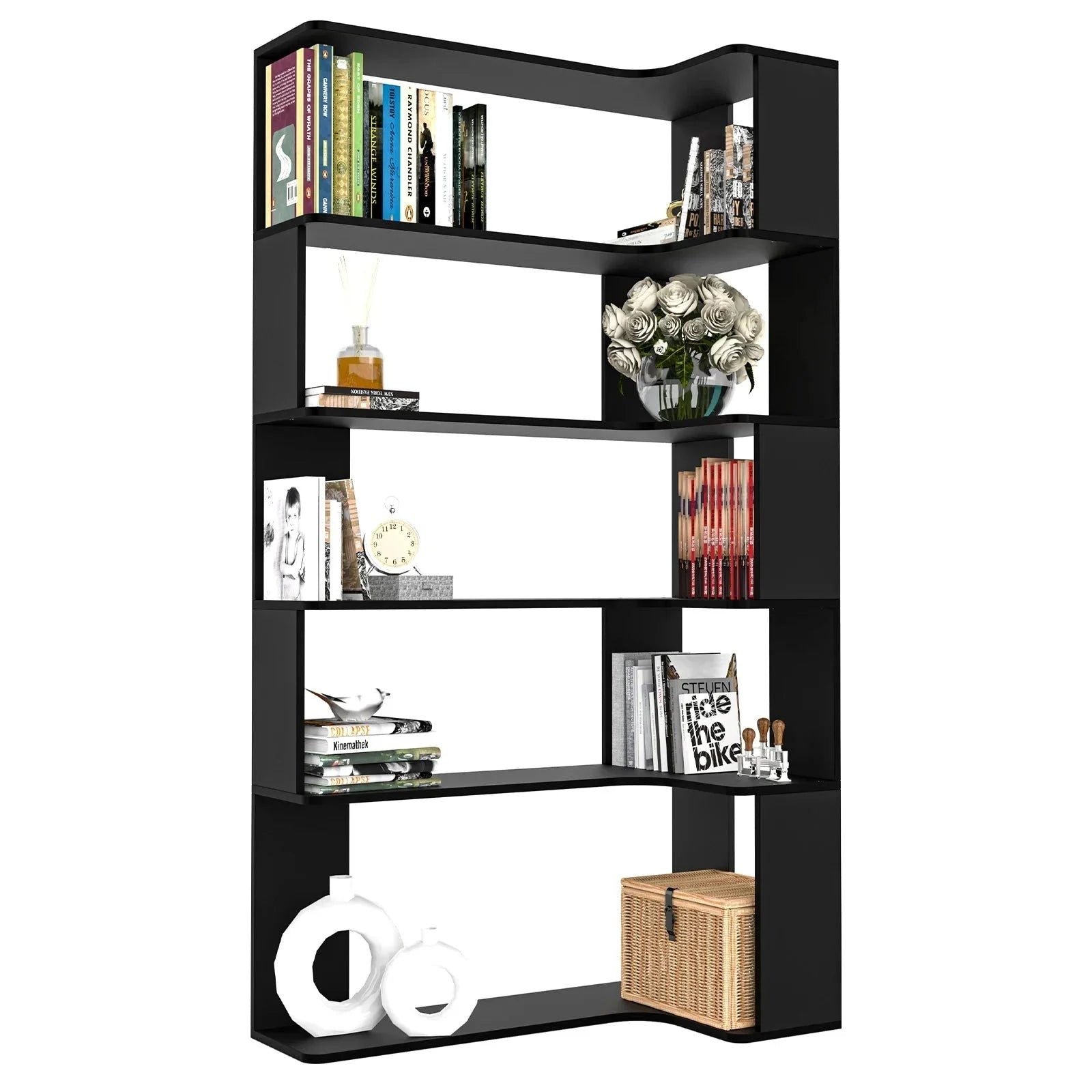 Natural Wood Corner Shelf