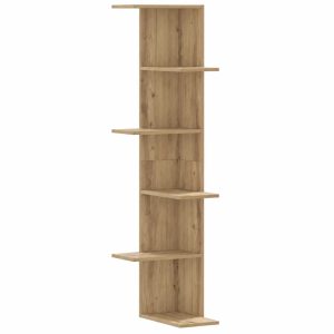 Schwebendes Eckregal Holz